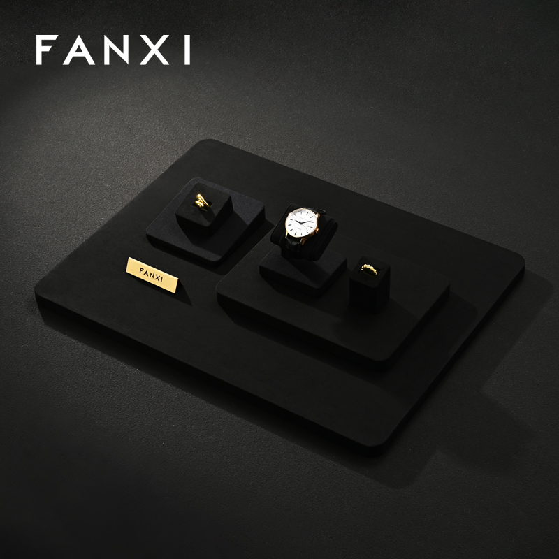 FANXI Factory Multi-color optiona Microfiber Jewelry Display