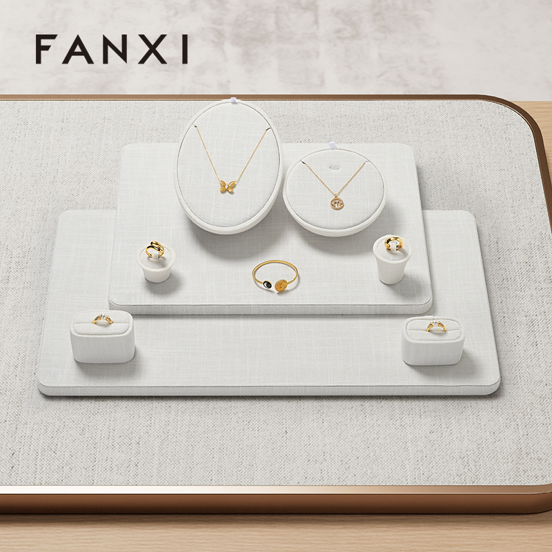FANXI Wholesale Original color Linen Jewelry Combination Set