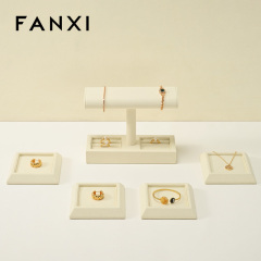 FANXI Wholesale Polychrome Sackcloth Jewelry display tray