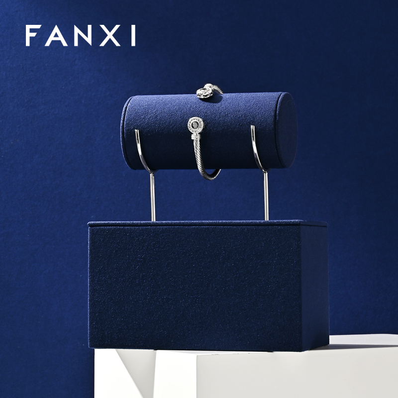 FANXI Fashion Blue Metal Jewelry display set