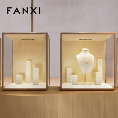 FANXI Wholesale Beige Baking paint Jewelry display set