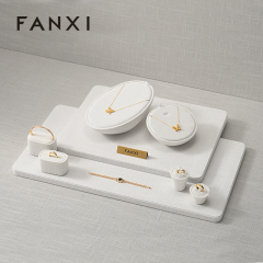FANXI Wholesale Original color Linen Jewelry Combination Set