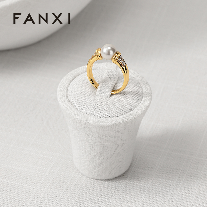 FANXI Wholesale Original color Linen Jewelry Combination Set