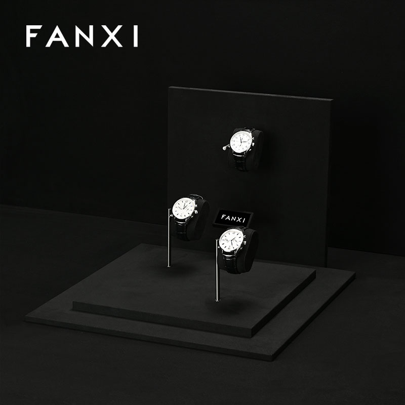 FANXI Luxury Black Metal Watch Combination Set Series
