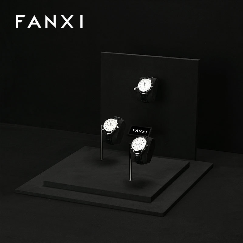 FANXI Luxury Black Metal Watch Combination Set Series
