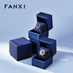 FANXI New arrival Blue cardboard Jewelry box