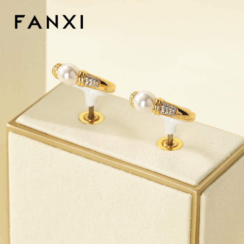 FANXI Wholesale Beige Baking paint Jewelry display set