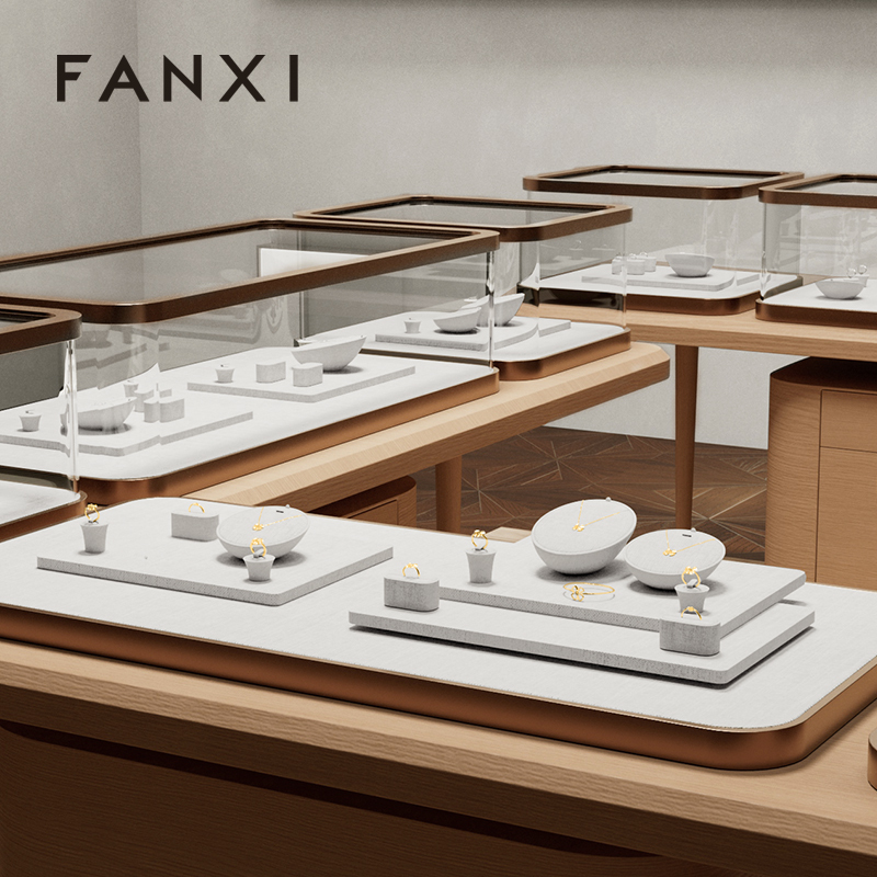 FANXI Wholesale Original color Linen Jewelry Combination Set