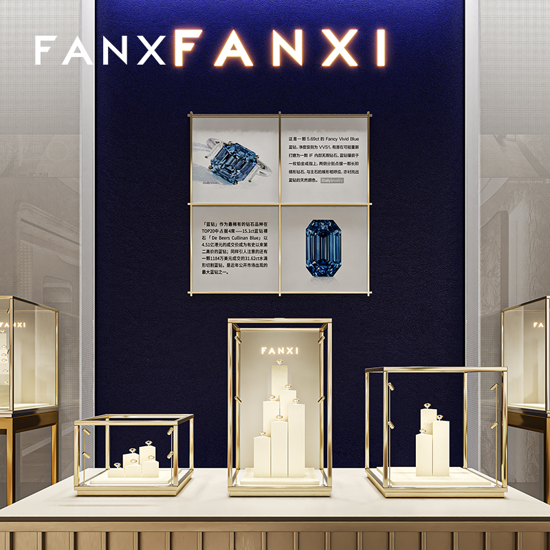 FANXI High quality Multi-coloroption metal ring display