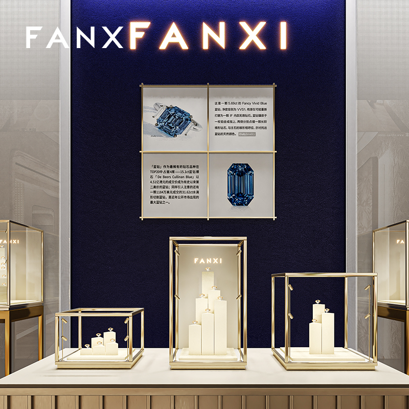 FANXI High quality Multi-coloroption metal ring display