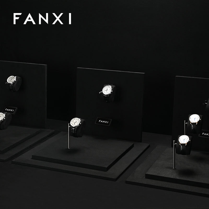 FANXI Luxury Black Metal Watch Combination Set Series
