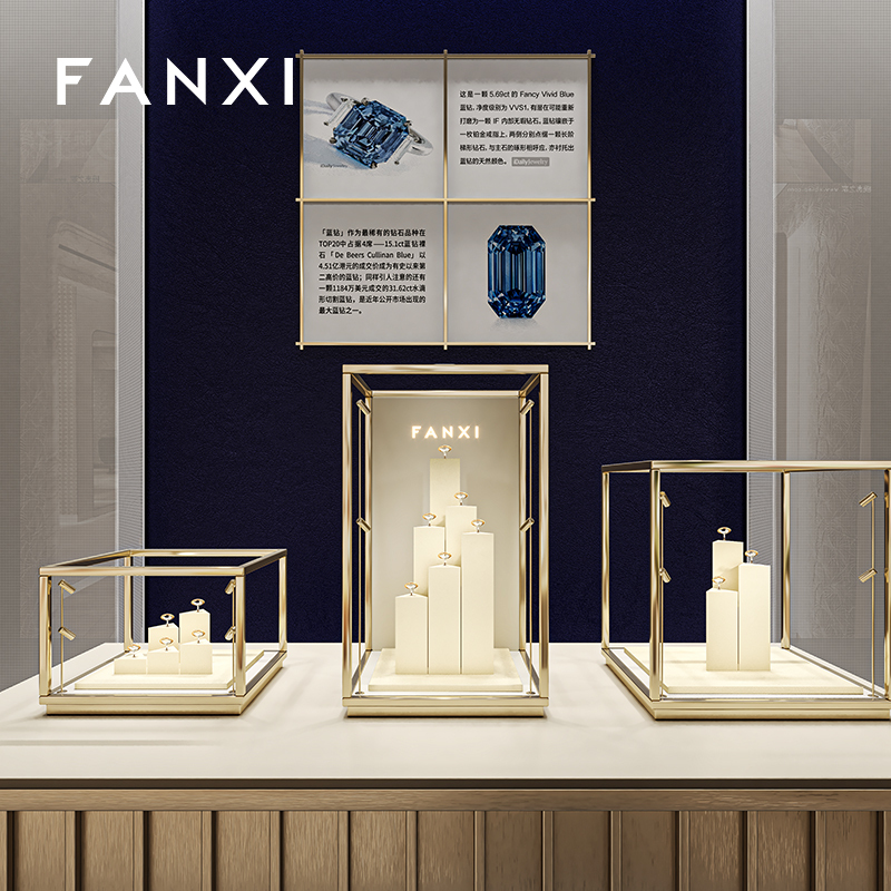 FANXI High quality Multi-coloroption metal ring display