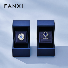 FANXI New arrival Blue cardboard Jewelry box