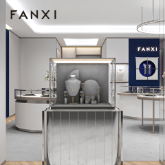 FANXI Hot sale Grey Microfiber Jewelry Combination Set