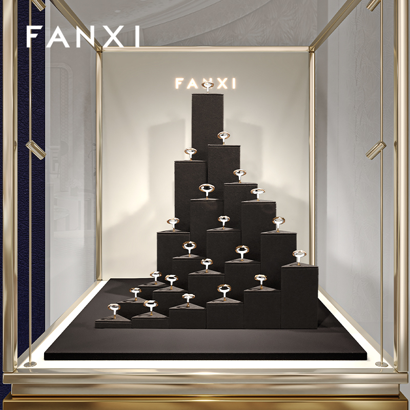 FANXI New arrival coffee metal ring display