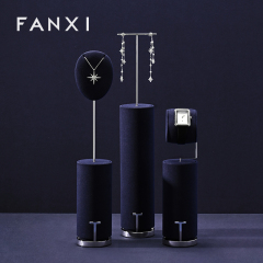 FANXI High quality Blue Metal Jewelry display set