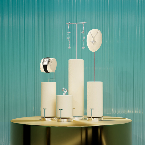 FANXI high quality Beige Microfiber custom jewelry display