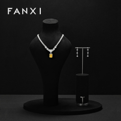 FANXI High quality Black Metal Jewelry display set