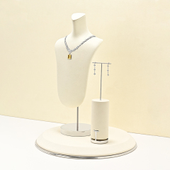 FANXI high quality Beige Microfiber custom jewelry display