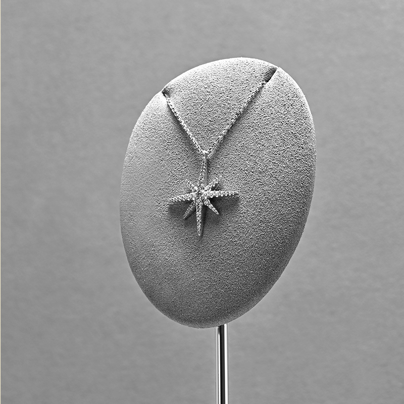 FANXI high quality Grey Microfiber custom jewelry display