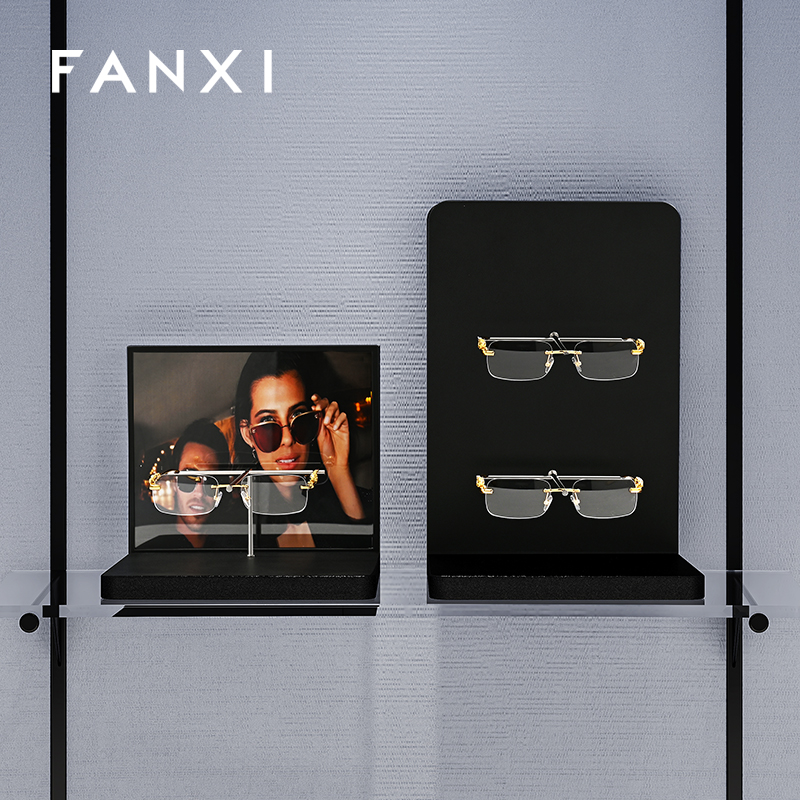 FANXI New arrival metal Black Glasses Display Stand