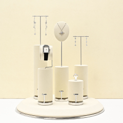 FANXI high quality Beige Microfiber custom jewelry display
