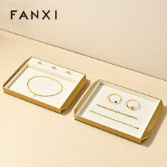 FANXI Hot sale shiny gold metal Jewelry Display Plate