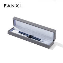 FANXI Custom black and gray paper velvet jewelry box