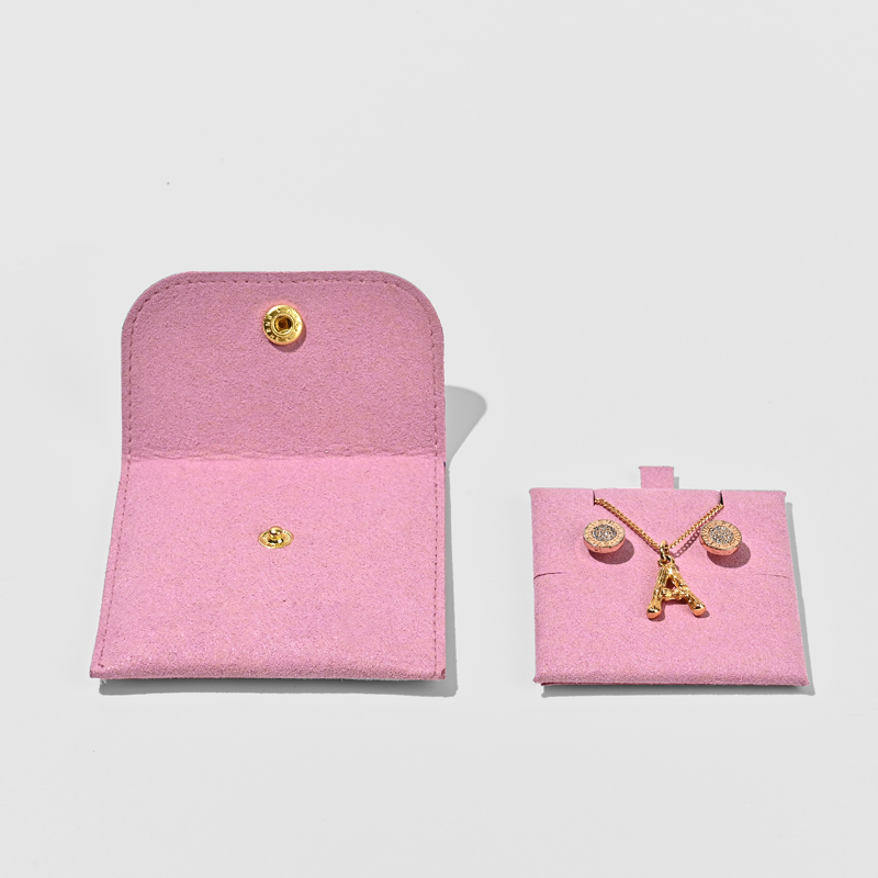 FANXI Custom Fashion pink microfiber Jewelry bag