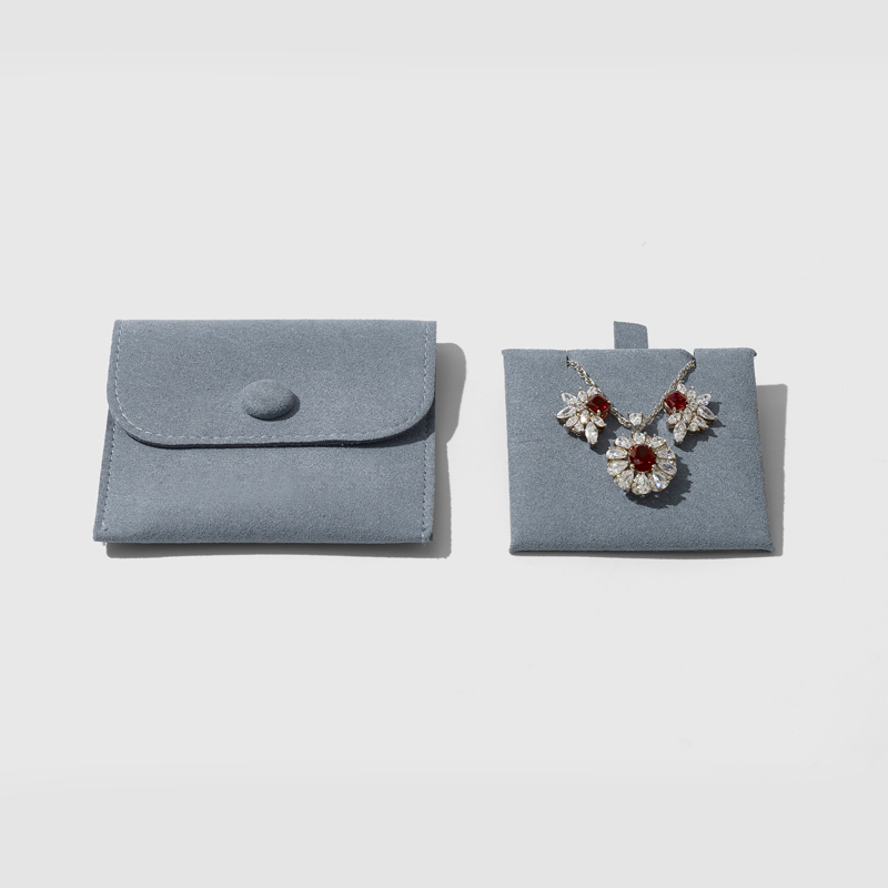 FANXI Custom Fashion blue microfiber Jewelry bag