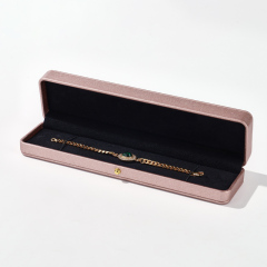 FANXI Custom pink PU leather jewelry box