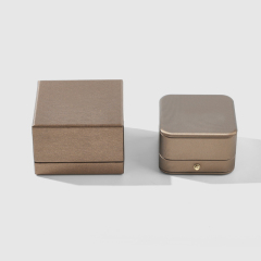 FANXI Custom light brown leather jewelry box