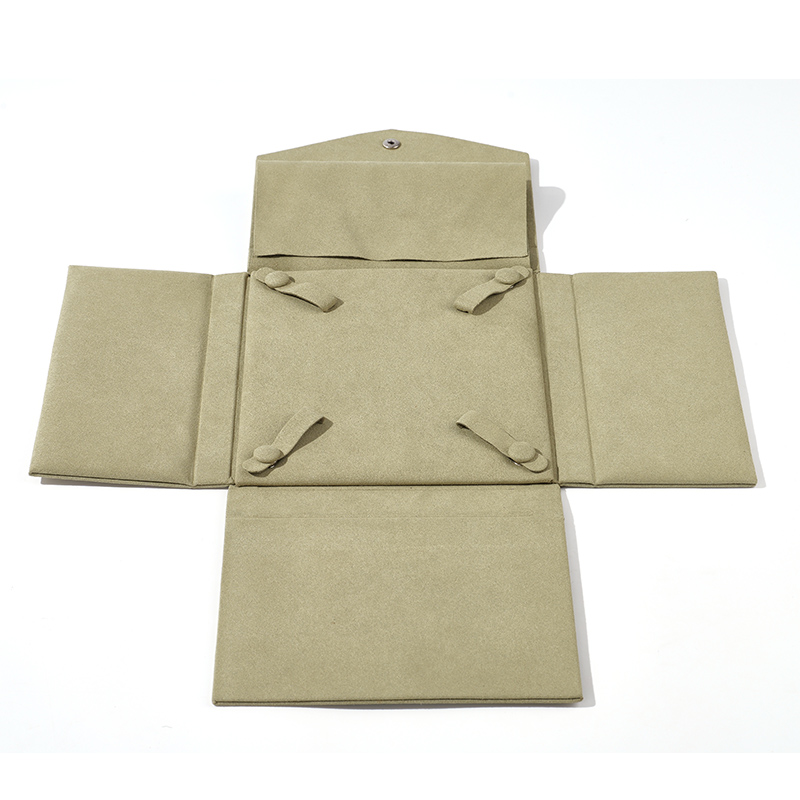 FANXI Custom grayish green microfiber neckalce holder