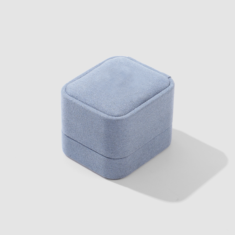 FANXI Custom blue leatherette paper jewelry box