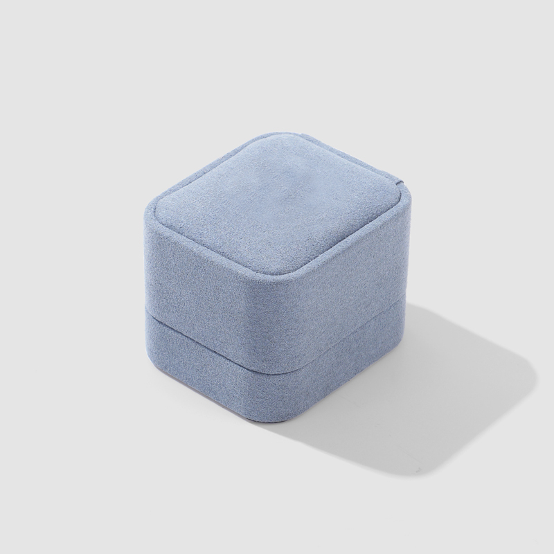 FANXI Custom blue leatherette paper jewelry box