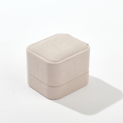 FANXI Custom beige leatherette paper jewelry box