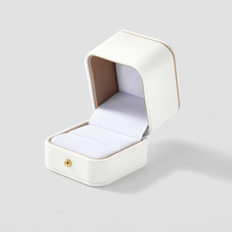 FANXI Custom off white microfiber jewelry box