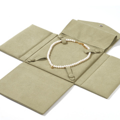 FANXI Custom grayish green microfiber neckalce holder