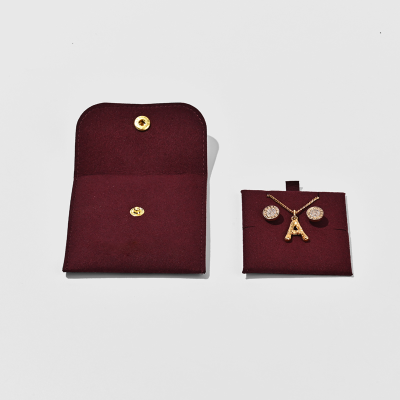 FANXI Custom wine red microfiber Jewelry bag