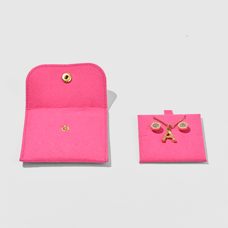 FANXI Custom pink microfiber Jewelry bag