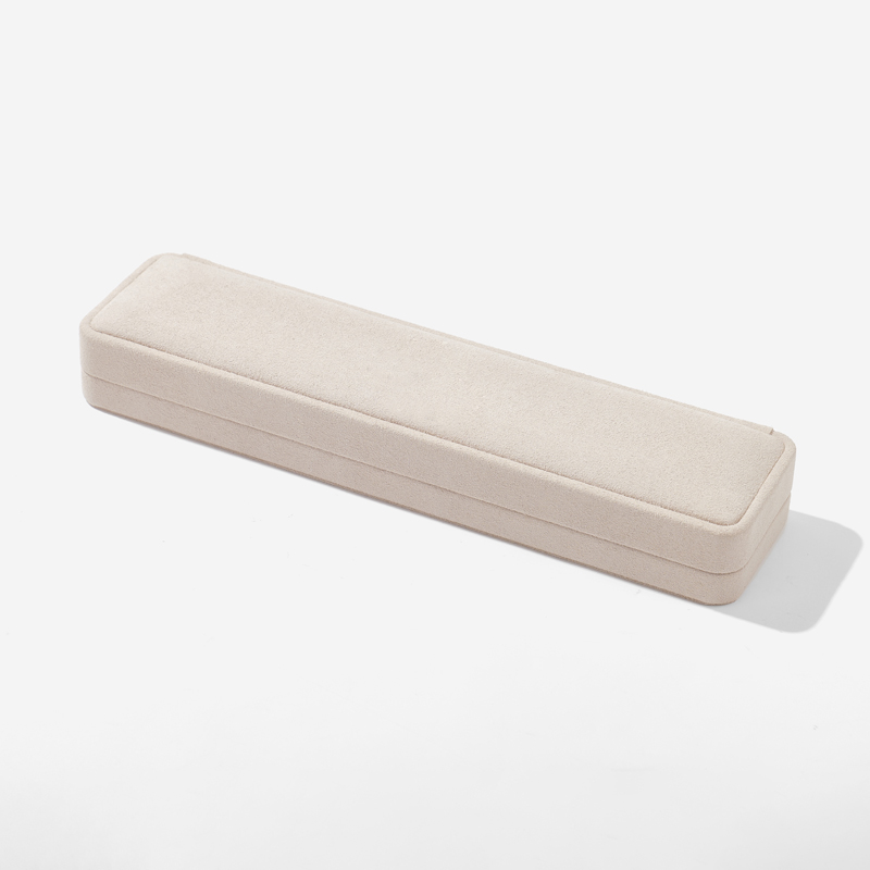 FANXI Custom light khaki microfiber jewelry box