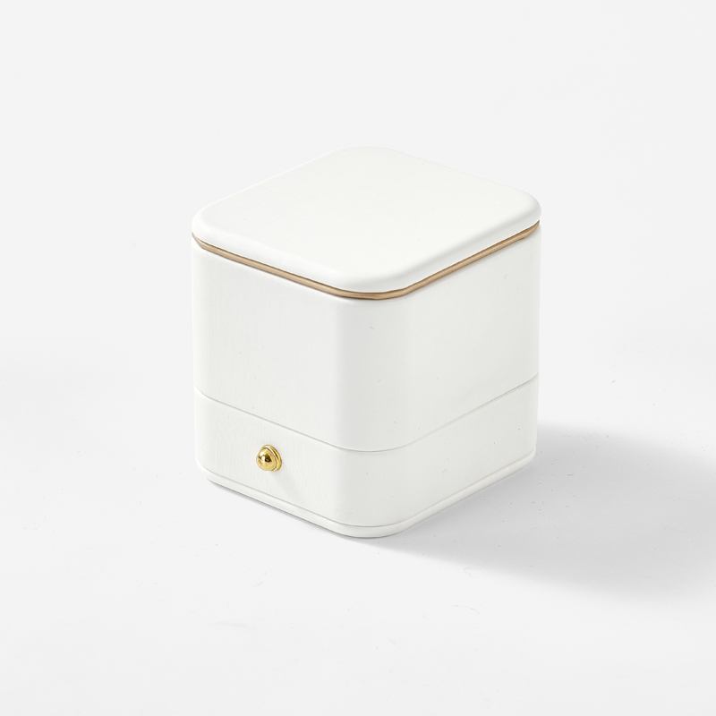 FANXI Custom off white microfiber jewelry box