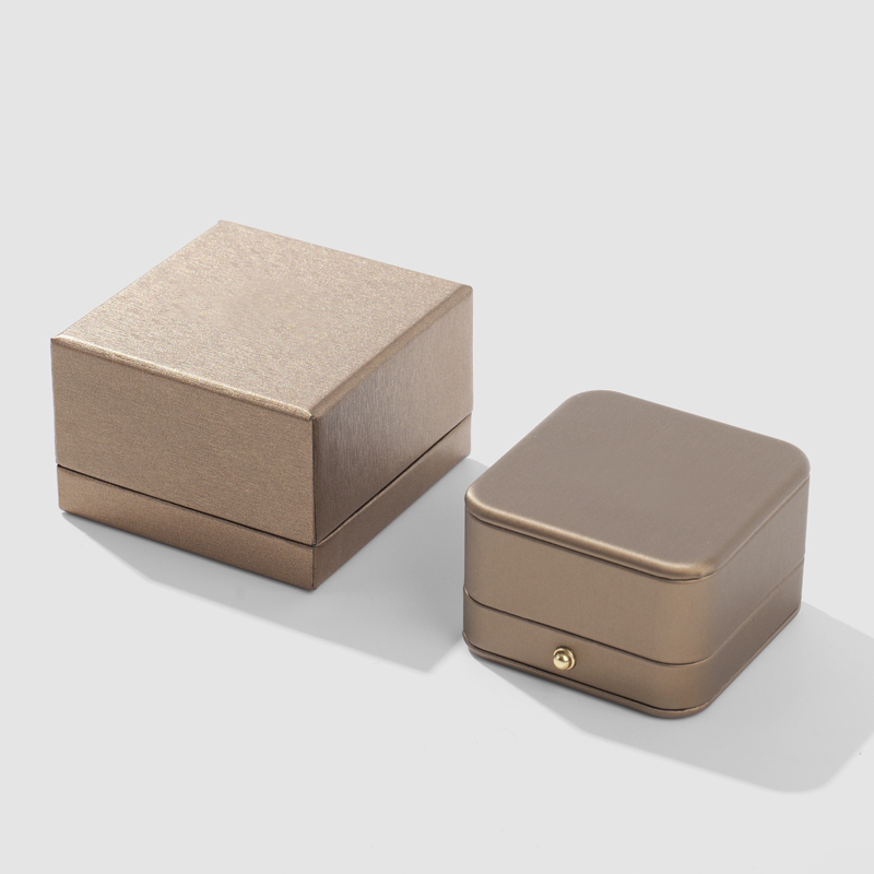 FANXI Custom light brown leather jewelry box