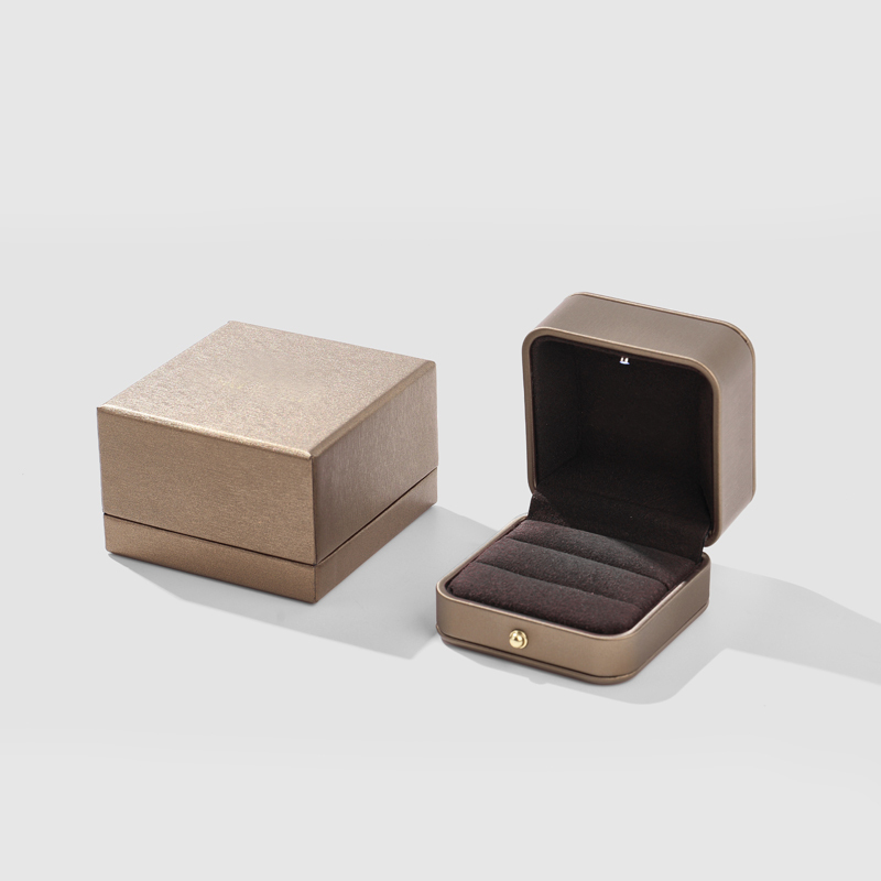FANXI Custom light brown leather jewelry box