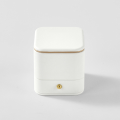 FANXI Custom off white microfiber jewelry box