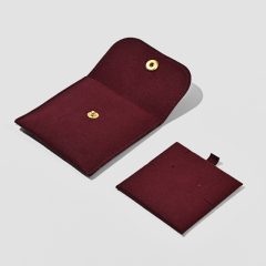 FANXI Custom wine red microfiber Jewelry bag
