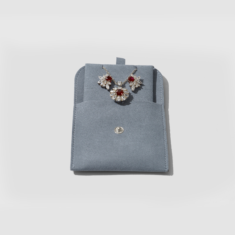 FANXI Custom Fashion blue microfiber Jewelry bag