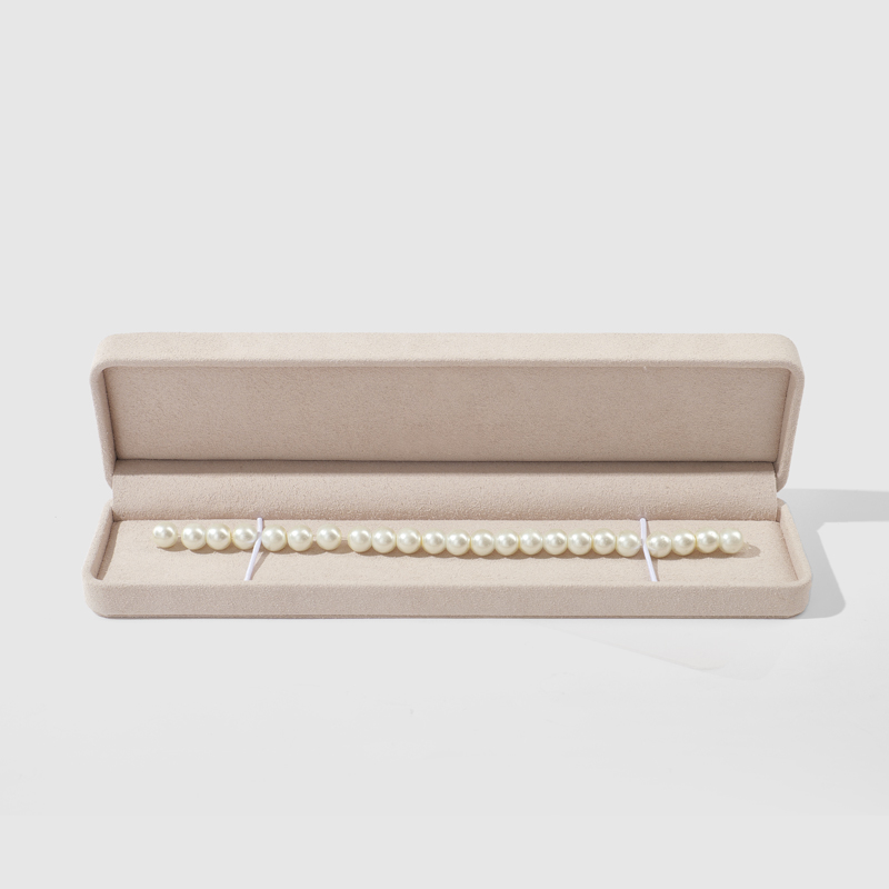 FANXI Custom light khaki microfiber jewelry box