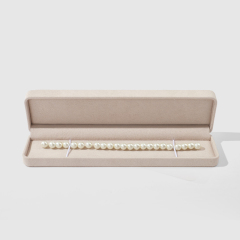 FANXI Custom light khaki microfiber jewelry box