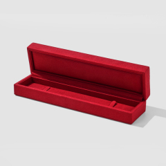 FANXI Custom red microfiber jewelry box